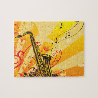 Puzzle Haces chillones del saxofón de la música