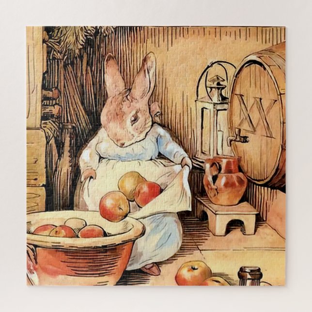 Puzzle "Haciendo sidra de Apple" por Beatrix Potter (Vertical)