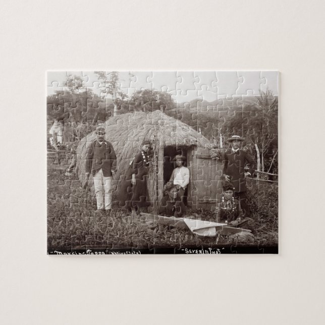 Puzzle Haciendo Tappa, un paño nativo, c.1875 (foto de la (Horizontal)