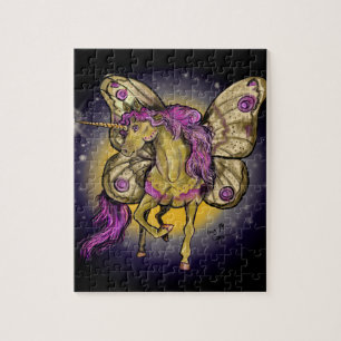 Puzzle Hada Caballo Amarillo Emperador Moth