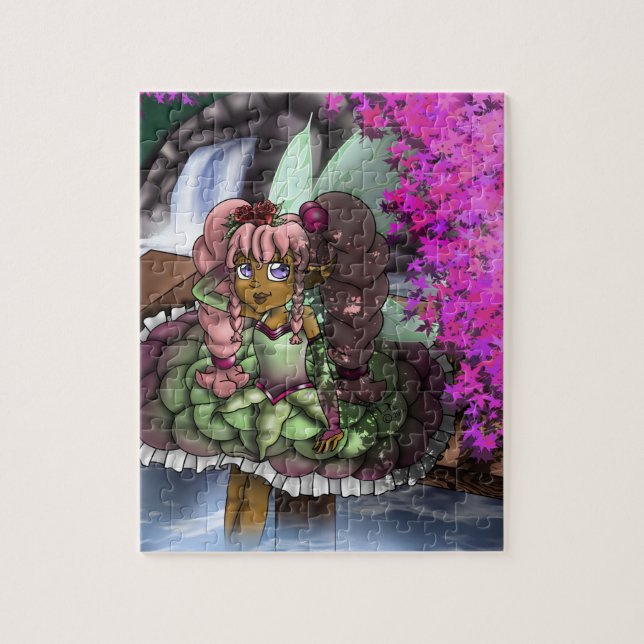 Puzzle Hada Cuidada Afroamericana (Vertical)