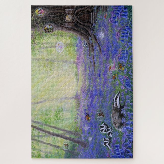 Puzzle Hada de Bluebell de primavera (Vertical)