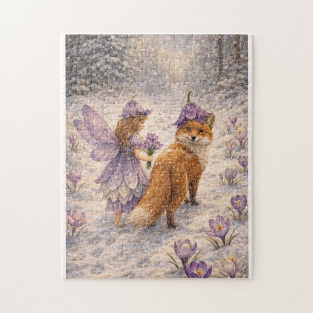 Puzzle Hada de la Flor de Crocus (Vertical)
