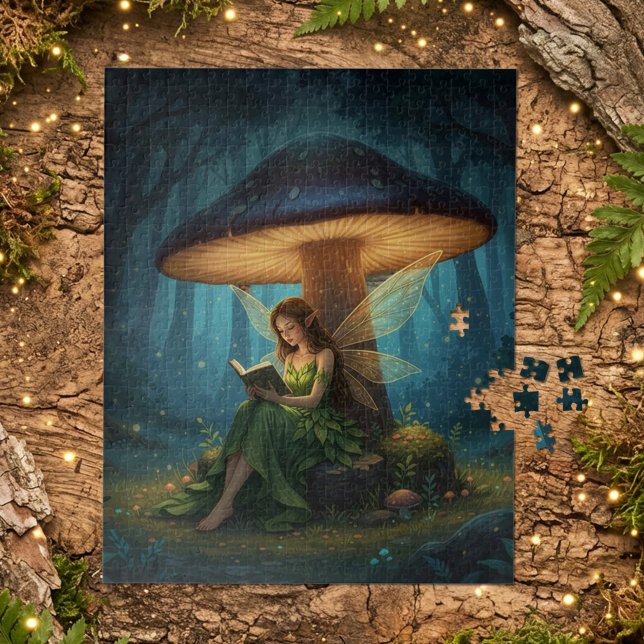 Puzzle Hada de la noche encantada leyendo un libro (Subido por el creador)