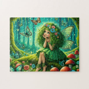 Puzzle Hada del Bosque Verde