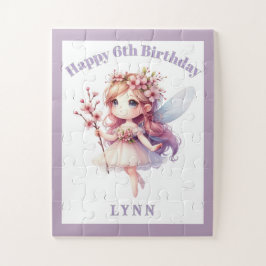 Puzzle Hada Floral Caprichosa Personalizada