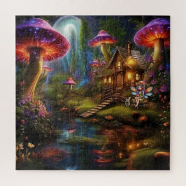 Puzzle Hada Hermosa en su Hogar del Bosque