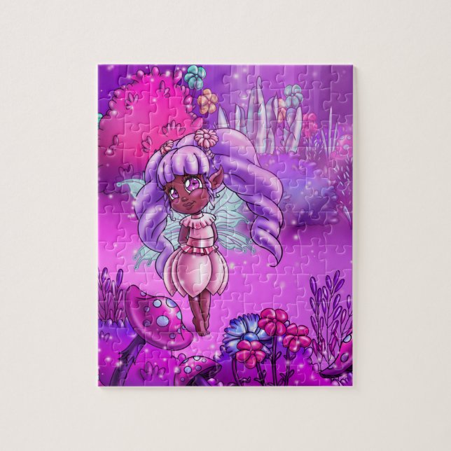 Puzzle Hada negra adorable (Vertical)