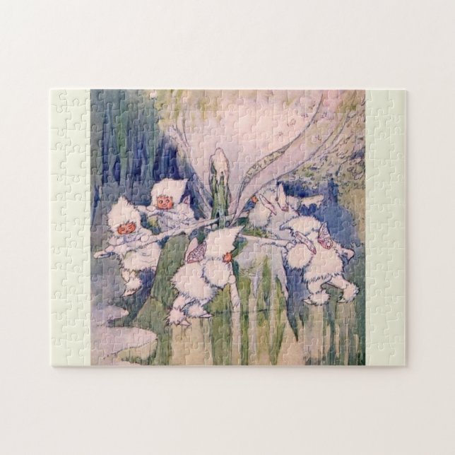 Puzzle Hadas de la Nieve Haciendo Nieve (Horizontal)