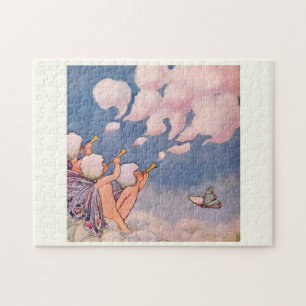 Puzzle Hadas de las Nubes Haciendo Nubes