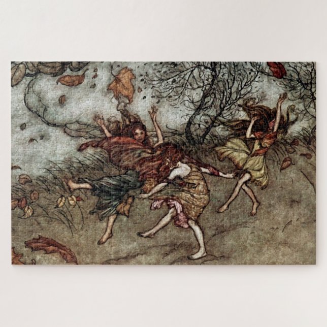 Puzzle “Hadas de Otoño” de Arthur Rackham (Horizontal)