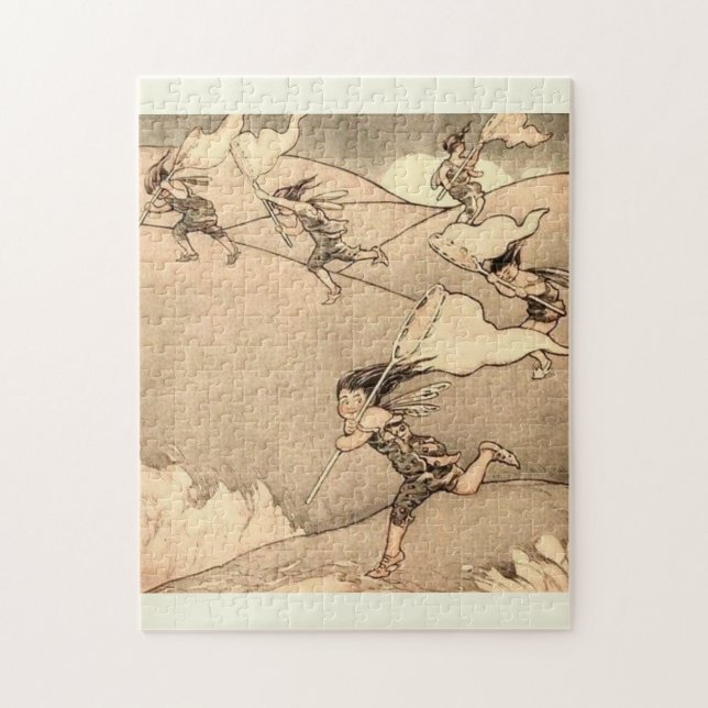 Puzzle Hadas del Viento Atrapando Viento  (Vertical)