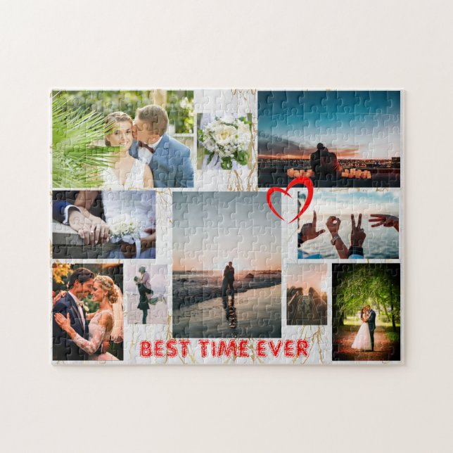 Puzzle Haga su propio nombre personalizado LOVE Family Pi (Horizontal)