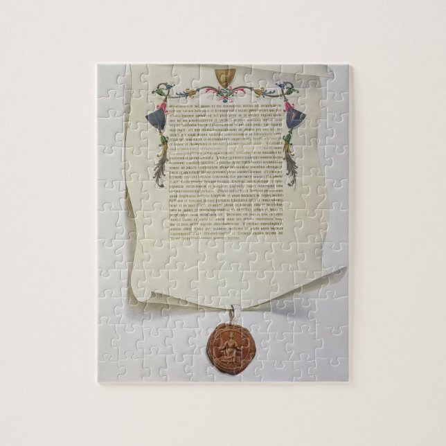 Puzzle Haga un facsímil la edición de la Carta Magna, (Vertical)