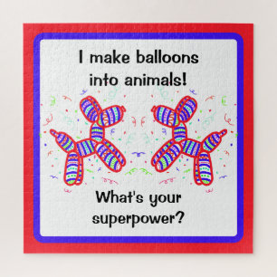 Puzzle Hago los globos en el Twitter de los animales
