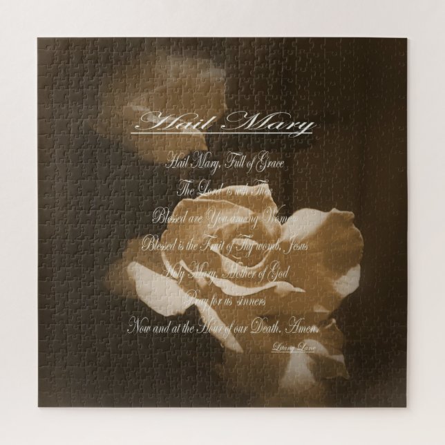 Puzzle Hail Mary Prayer (Vertical)