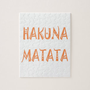 Puzzle Hakuna Matata – Arte Textual Tribal Africano