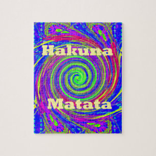 Puzzle Hakuna Matata – Diseño en Torbellino con Colores V