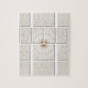 Puzzle Hakuna Matata Floral Wall canvas tiles