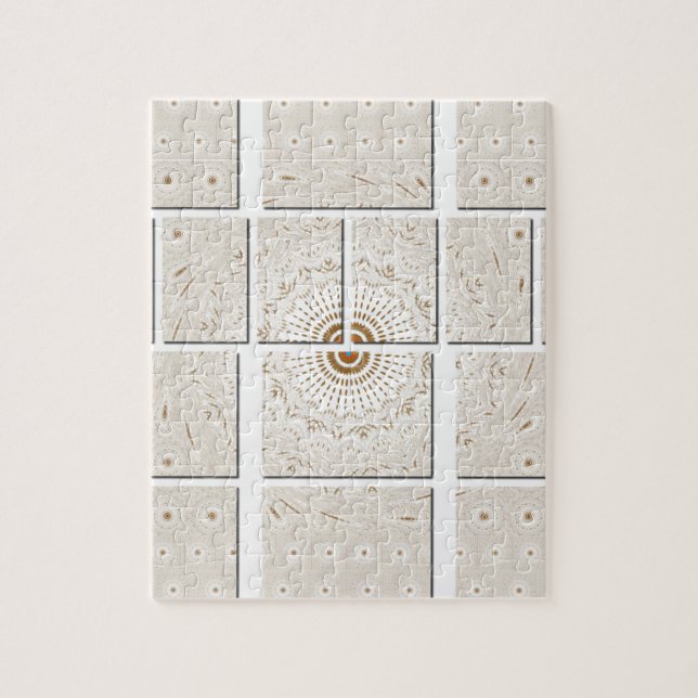 Puzzle Hakuna Matata Floral Wall canvas tiles (Vertical)