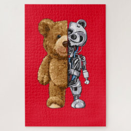 Puzzle Half Bear Half Robot