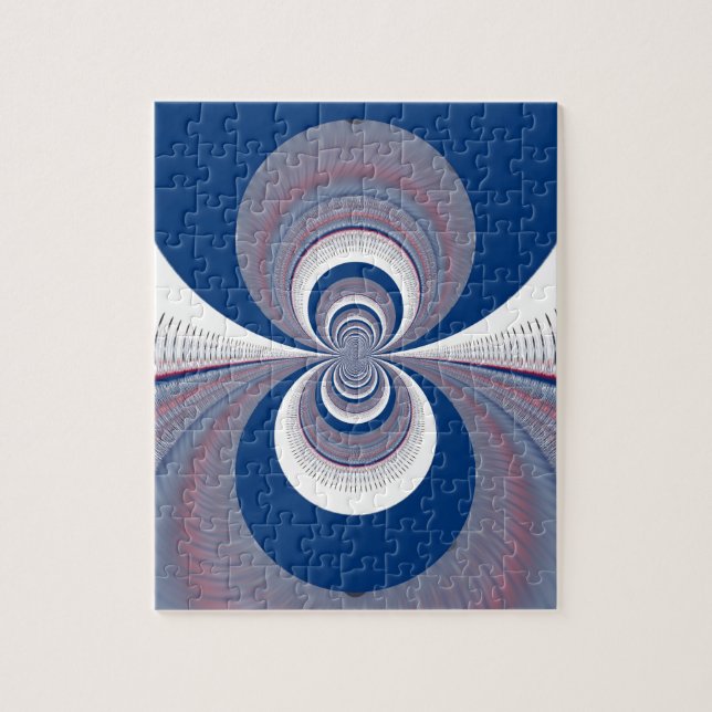 Puzzle Half Blue (Vertical)