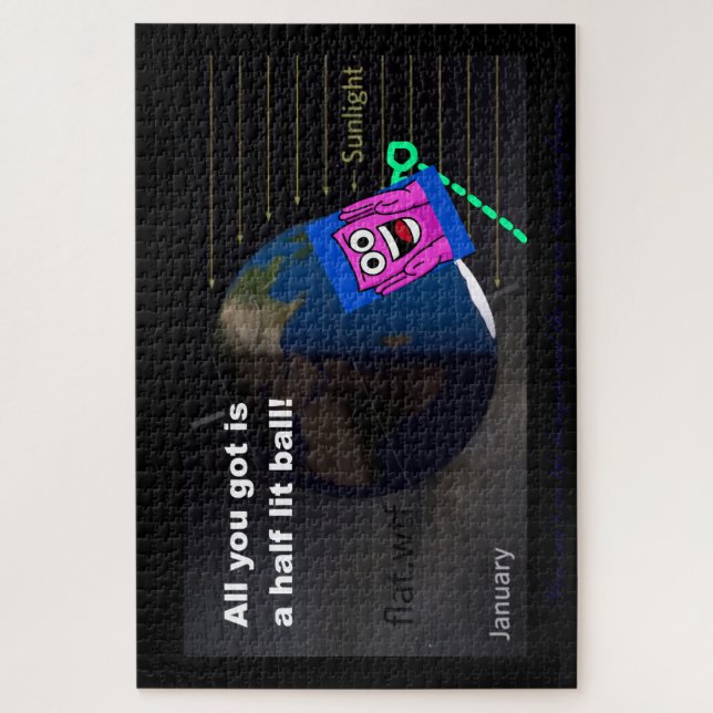 Puzzle Half lit ball! (Vertical)