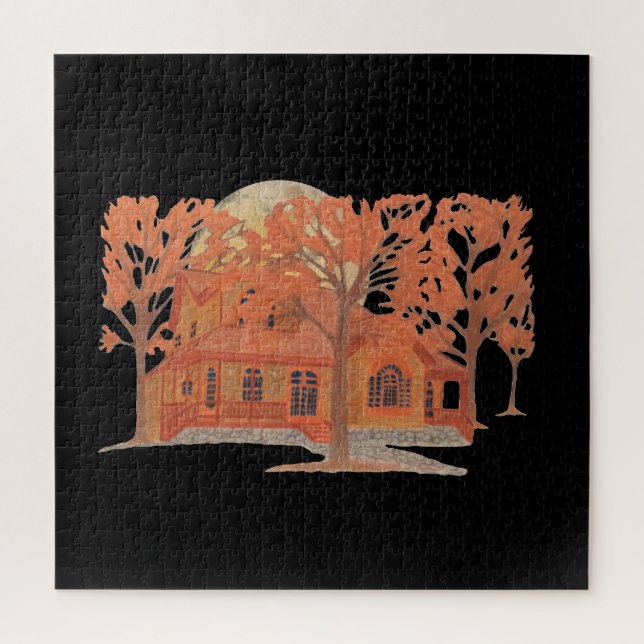 Puzzle Halloween Creepy Haunty House (Vertical)