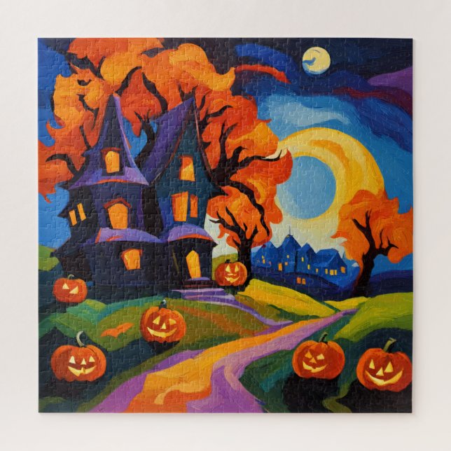 Puzzle Halloween dans le fauvisme (Vertical)