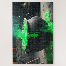 Puzzle Halloween de Cauldron, una bruja torpe