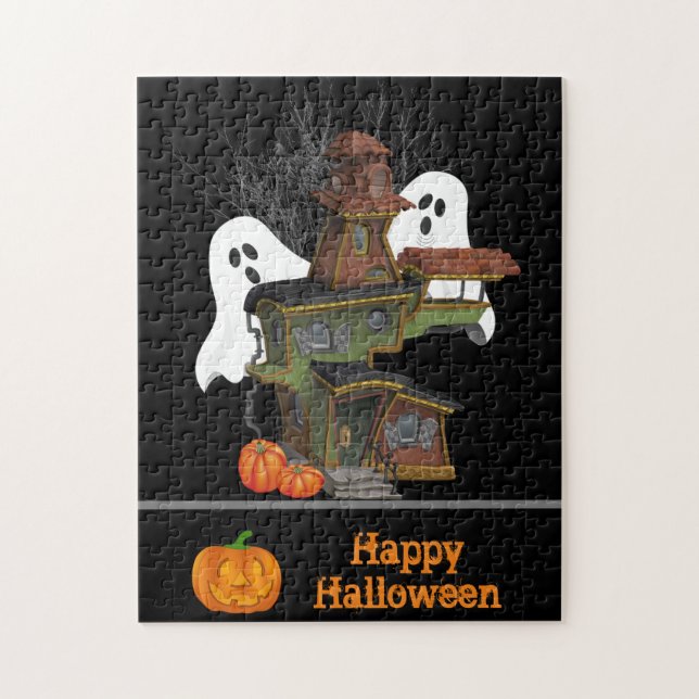 Puzzle Halloween de divertidos niños (Vertical)