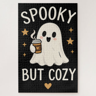 Puzzle Halloween de Fantasma Espeluznante pero Acogedor