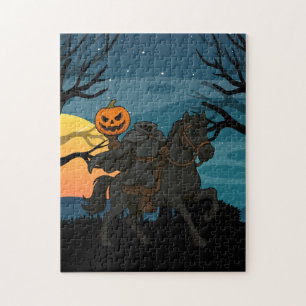 Puzzle Halloween de jinetes sin cabeza y personalizado/ot
