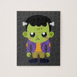 Puzzle Halloween de Monstruo Frankenstein Verde