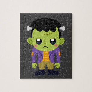 Puzzle Halloween de Monstruo Frankenstein Verde