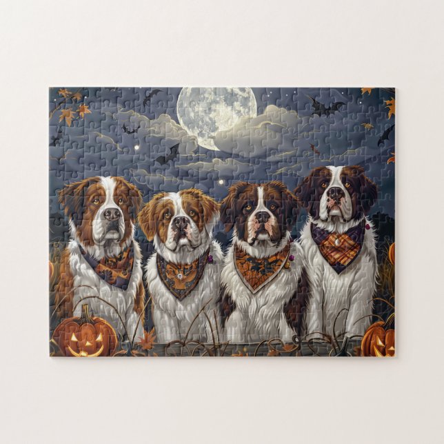 Puzzle Halloween de San Bernard (Horizontal)