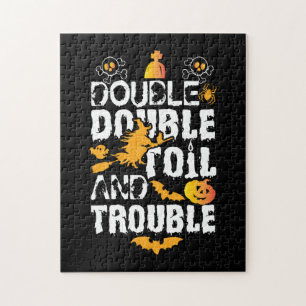 Puzzle Halloween Doble Aceite Y Problemas Cumpleaños