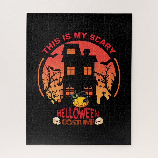 Puzzle Halloween Este Es Mi Disfraz De Helloween. (Vertical)
