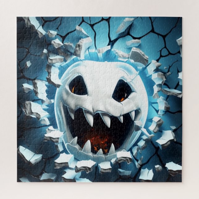 Puzzle Halloween Fantasma Crackeado De Halloween 3D (Vertical)