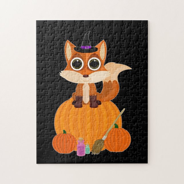Puzzle Halloween Fox (Vertical)