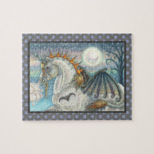 PUZZLE HALLOWEEN GÓTICO UNICORN CON ALAS DE MADERA, CABAL