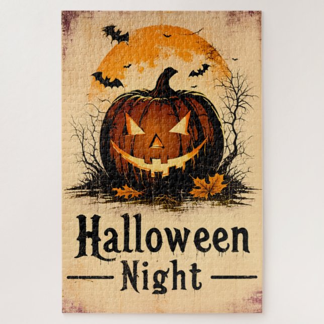Puzzle Halloween Graphic – 1960s Theme Edition (Vertical)