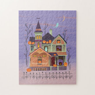 Puzzle Halloween Jack-o'-lantern House
