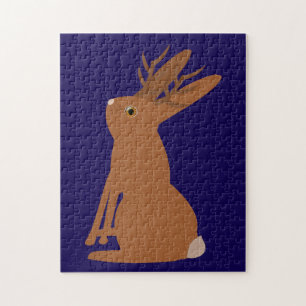 Puzzle Halloween Jackalope Trick o Trete