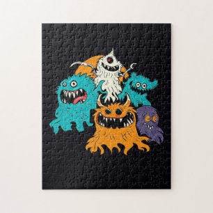 Puzzle Halloween/Monster/Octubre/Otoño
