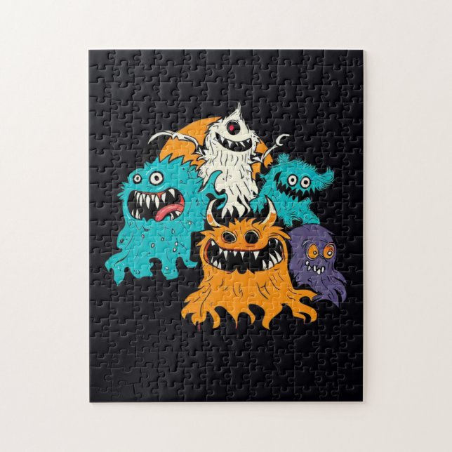 Puzzle Halloween/Monster/Octubre/Otoño (Vertical)