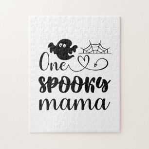 Puzzle Halloween One Spooky Mama Birthday