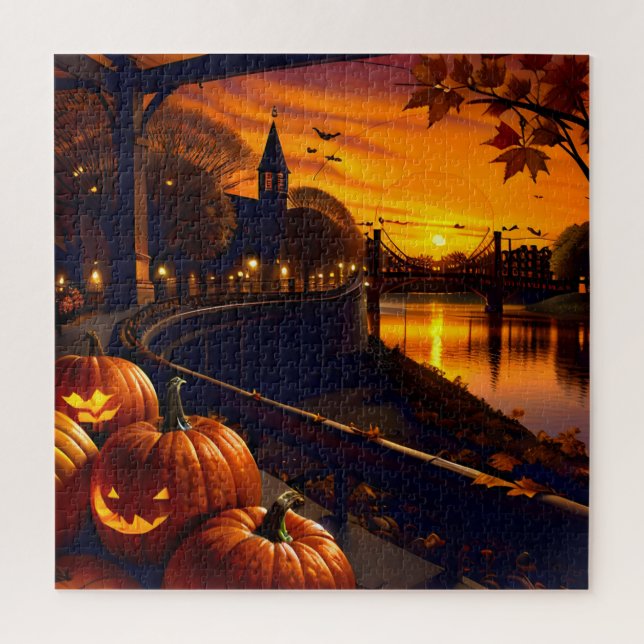 Puzzle Halloween Paisaje Dos (Vertical)