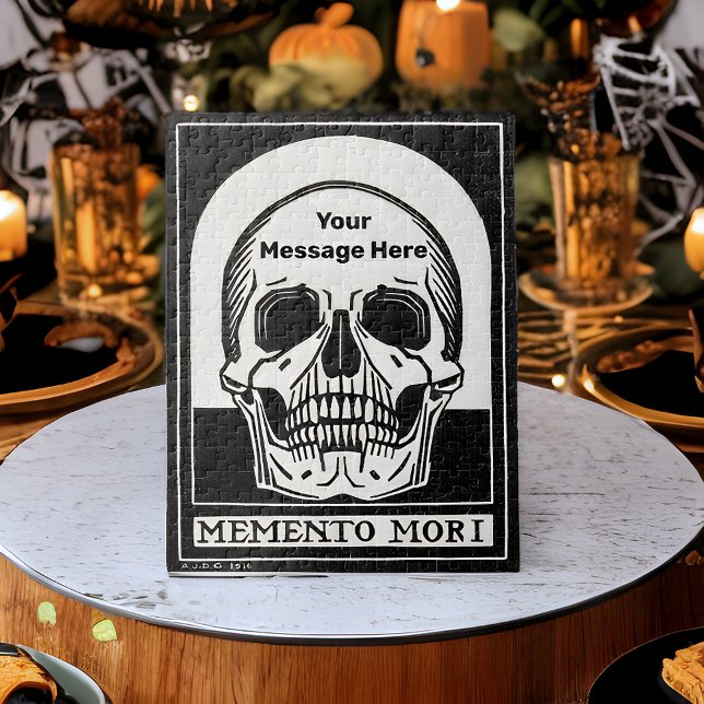 Puzzle Halloween Party Personalizado Skeleton Birthday (Subido por el creador)