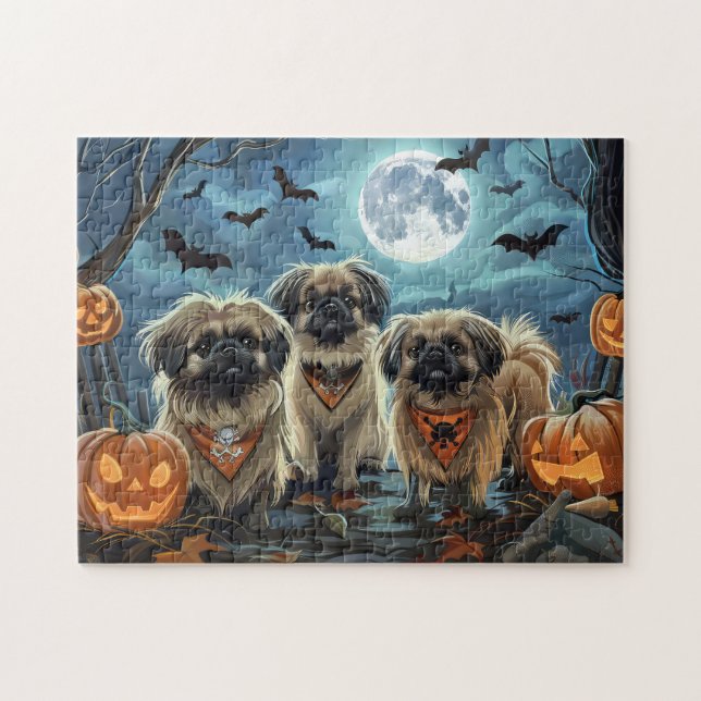 Puzzle Halloween Pekingese Spooki (Horizontal)